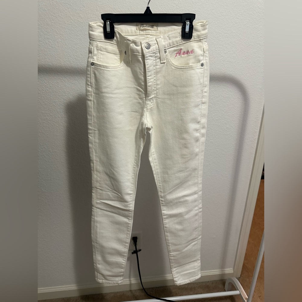 Madewell Women's Cream Skinny Jeans